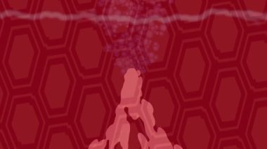 Modern medya üretimi için fütüristik dijital soyut doku sinematik tarz hareketli grafik ögesi