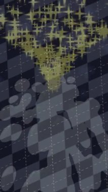 Benzersiz video giriş tasarımı projeleri için detaylı yüzey kalıbı film animasyon stili grafik girişi