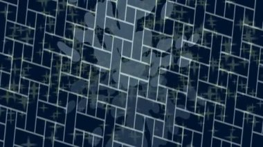 Benzersiz dijital animasyon tarzı grafikleri olan yaratıcı ortam tasarımı için yenilikçi hareket dokusu