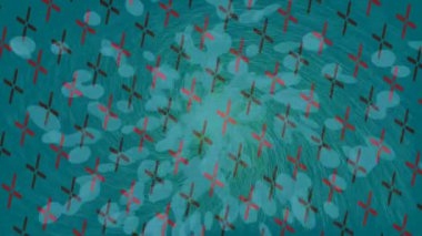 Organik desenli yüzey giriş stili video film sanatı ile soyut arkaplan tasarımı