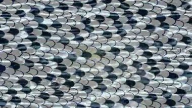 Soyut hareket desenli fütüristik video üretimi için dinamik dijital arkaplan