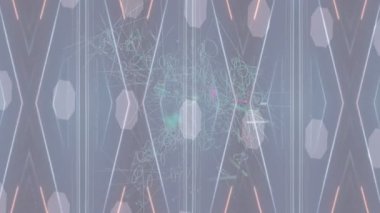 Benzersiz hareket dokusu tasarım sanatı ile profesyonel video düzenleme için modern soyut grafikler