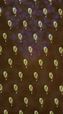 Soyut hareket desenli fütüristik video üretimi için dinamik dijital arkaplan