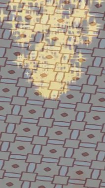 Soyut hareket desenli fütüristik video üretimi için dinamik dijital arkaplan