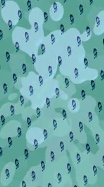 Benzersiz dijital animasyon tarzı grafikleri olan yaratıcı ortam tasarımı için yenilikçi hareket dokusu