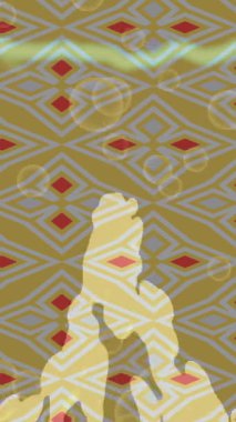 Benzersiz hareket dokusu tasarım sanatı ile profesyonel video düzenleme için modern soyut grafikler