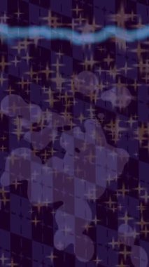 Benzersiz dijital animasyon tarzı grafikleri olan yaratıcı ortam tasarımı için yenilikçi hareket dokusu