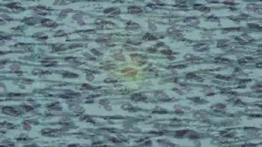 Benzersiz hareket grafikleri tasarım sanatına sahip yaratıcı film üretimi için özet bir arkaplan