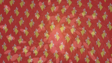 Benzersiz dijital animasyon tarzı grafikleri olan yaratıcı ortam tasarımı için yenilikçi hareket dokusu