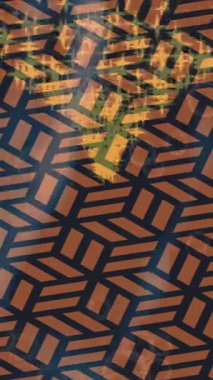 Dijital doku yüzey tasarım biçimi ile modern video animasyonu için gelişmiş hareket grafikleri