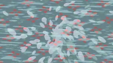 Organik desenli yüzey giriş stili video film sanatı ile soyut arkaplan tasarımı