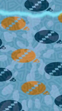 Organik desenli yüzey giriş stili video film sanatı ile soyut arkaplan tasarımı