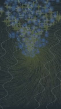 Dijital doku yüzey tasarım biçimi ile modern video animasyonu için gelişmiş hareket grafikleri