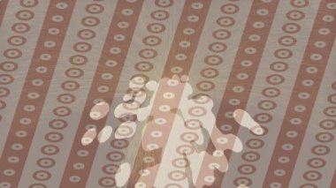 Benzersiz video giriş tasarımı projeleri için detaylı yüzey kalıbı film animasyon stili grafik girişi