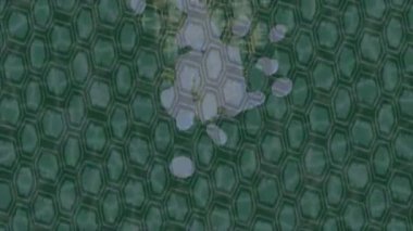 Benzersiz hareket grafikleri tasarım sanatına sahip yaratıcı film üretimi için özet bir arkaplan