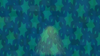 Benzersiz dijital animasyon tarzı grafikleri olan yaratıcı ortam tasarımı için yenilikçi hareket dokusu