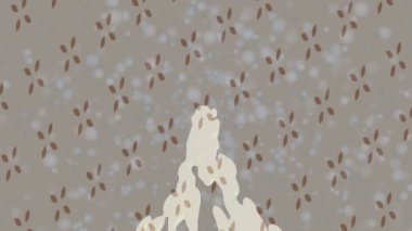 Benzersiz dijital animasyon tarzı grafikleri olan yaratıcı ortam tasarımı için yenilikçi hareket dokusu