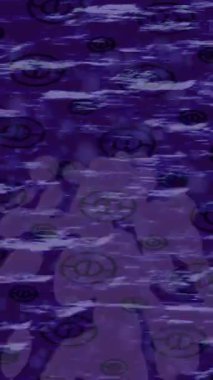 Benzersiz dijital animasyon tarzı grafikleri olan yaratıcı ortam tasarımı için yenilikçi hareket dokusu