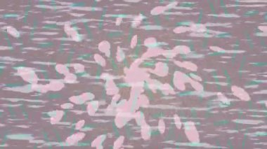 Benzersiz dijital animasyon tarzı grafikleri olan yaratıcı ortam tasarımı için yenilikçi hareket dokusu