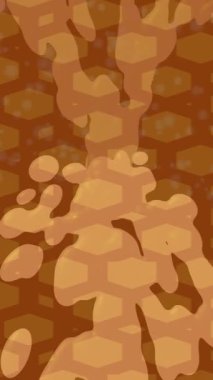 Benzersiz dijital animasyon tarzı grafikleri olan yaratıcı ortam tasarımı için yenilikçi hareket dokusu