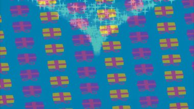 Yaratıcı video düzenleme film tasarımı için benzersiz hareket grafikleri biçimi giriş hareketi video pro