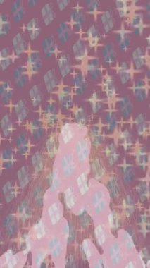 Benzersiz video giriş tasarımı projeleri için detaylı yüzey kalıbı film animasyon stili grafik girişi