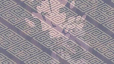 Lüks hareket projeleri için soyut tasarım stili animasyonu olan üst düzey dijital doku