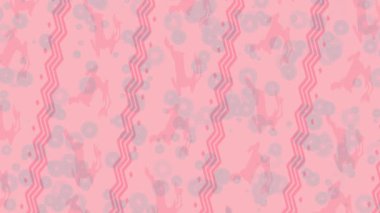 Benzersiz dijital animasyon tarzı grafikleri olan yaratıcı ortam tasarımı için yenilikçi hareket dokusu