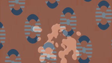 Benzersiz video giriş tasarımı projeleri için detaylı yüzey kalıbı film animasyon stili grafik girişi