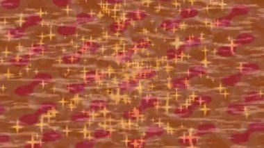 Benzersiz dijital animasyon tarzı grafikleri olan yaratıcı ortam tasarımı için yenilikçi hareket dokusu