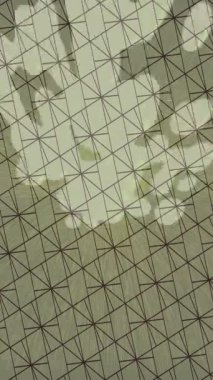 Benzersiz dijital animasyon tarzı grafikleri olan yaratıcı ortam tasarımı için yenilikçi hareket dokusu