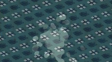 Soyut hareket desenli fütüristik video üretimi için dinamik dijital arkaplan