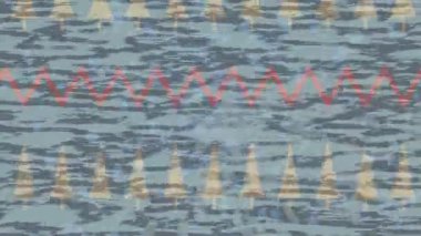 Organik desenli yüzey giriş stili video film sanatı ile soyut arkaplan tasarımı