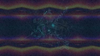 Benzersiz video giriş tasarımı projeleri için detaylı yüzey kalıbı film animasyon stili grafik girişi