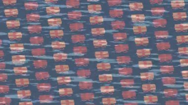 Soyut hareket desenli fütüristik video üretimi için dinamik dijital arkaplan