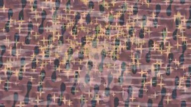 Dijital doku yüzey tasarım biçimi ile modern video animasyonu için gelişmiş hareket grafikleri