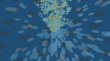 Soyut hareket desenli fütüristik video üretimi için dinamik dijital arkaplan