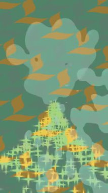 Benzersiz dijital animasyon tarzı grafikleri olan yaratıcı ortam tasarımı için yenilikçi hareket dokusu