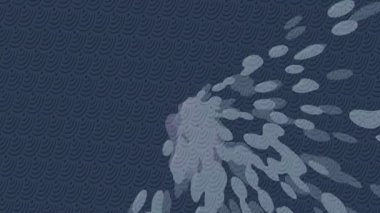 Benzersiz dijital animasyon tarzı grafikleri olan yaratıcı ortam tasarımı için yenilikçi hareket dokusu