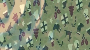 Soyut hareket desenli fütüristik video üretimi için dinamik dijital arkaplan