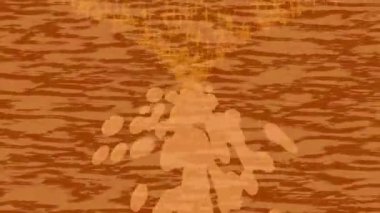 Benzersiz dijital animasyon tarzı grafikleri olan yaratıcı ortam tasarımı için yenilikçi hareket dokusu