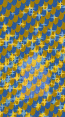 Benzersiz dijital animasyon tarzı grafikleri olan yaratıcı ortam tasarımı için yenilikçi hareket dokusu