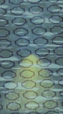 Soyut hareket desenli fütüristik video üretimi için dinamik dijital arkaplan