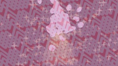 Soyut hareket desenli fütüristik video üretimi için dinamik dijital arkaplan