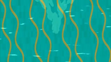 Benzersiz hareket grafikleri tasarım sanatına sahip yaratıcı film üretimi için özet bir arkaplan