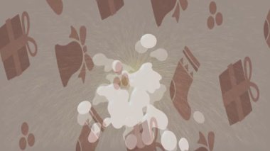 Organik desenli yüzey giriş stili video film sanatı ile soyut arkaplan tasarımı