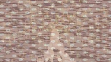 Soyut hareket desenli fütüristik video üretimi için dinamik dijital arkaplan