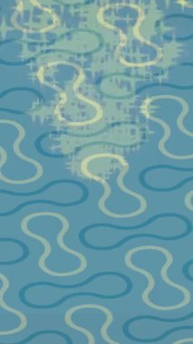 Benzersiz dijital animasyon tarzı grafikleri olan yaratıcı ortam tasarımı için yenilikçi hareket dokusu