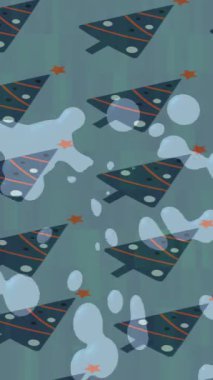 Benzersiz dijital animasyon tarzı grafikleri olan yaratıcı ortam tasarımı için yenilikçi hareket dokusu