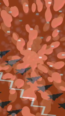 Benzersiz video giriş tasarımı projeleri için detaylı yüzey kalıbı film animasyon stili grafik girişi